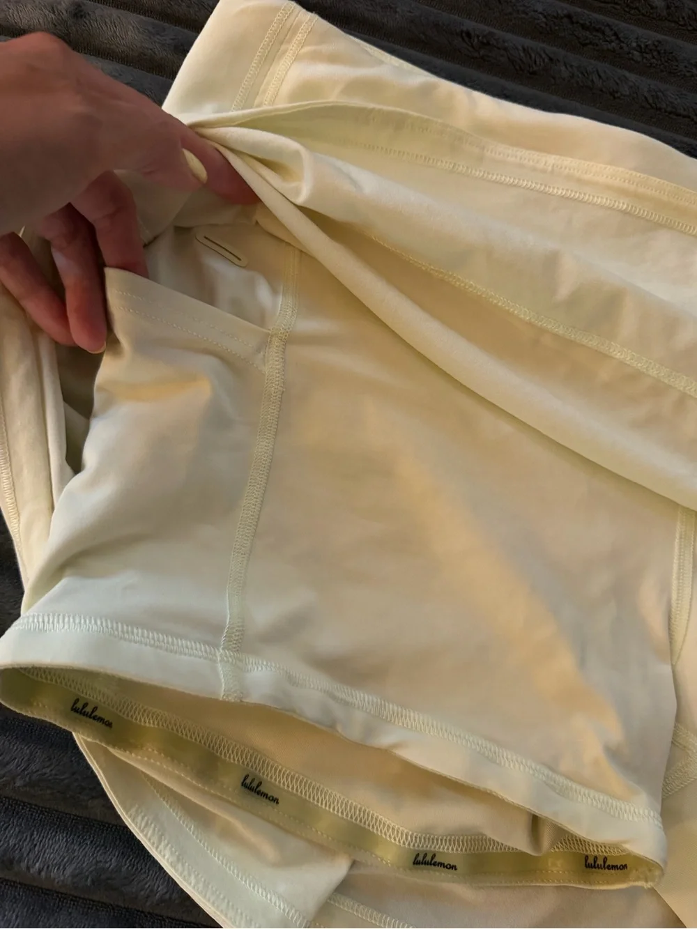 Lululemon Pace Rival Mid-rise Skirt in Lemon Sorbet